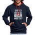 Darf ich ihnen das tschüss anbieten Sarkasmus witziger Hoodie - navy/red