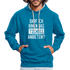 Darf ich ihnen das tschüss anbieten Sarkasmus witziger Hoodie - peacock blue/heather grey