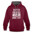 Darf ich ihnen das tschüss anbieten Sarkasmus witziger Hoodie - burgundy/charcoal