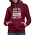 Darf ich ihnen das tschüss anbieten Sarkasmus witziger Hoodie - burgundy/charcoal