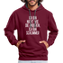 Ich bin nicht wie die anderen ich bin schlimmer witziger Hoodie - burgundy/charcoal