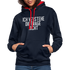 Ich verstehe die Frage nicht witziger lustiger Hoodie - navy/red