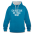 Ich verstehe die Frage nicht witziger lustiger Hoodie - peacock blue/heather grey