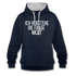 Ich verstehe die Frage nicht witziger lustiger Hoodie - navy/heather grey