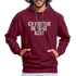 Ich verstehe die Frage nicht witziger lustiger Hoodie - burgundy/charcoal