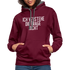 Ich verstehe die Frage nicht witziger lustiger Hoodie - burgundy/charcoal