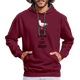 Möwe Keep calm and say moin Hamburg Nordsee Ostsee Lustiger Hoodie - burgundy/charcoal