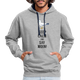 Möwe Keep calm and say moin Hamburg Nordsee Ostsee Lustiger Hoodie - heather grey/navy