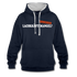 Lachkräftemangel bei uns sicher nicht lustiger Hoodie - navy/heather grey