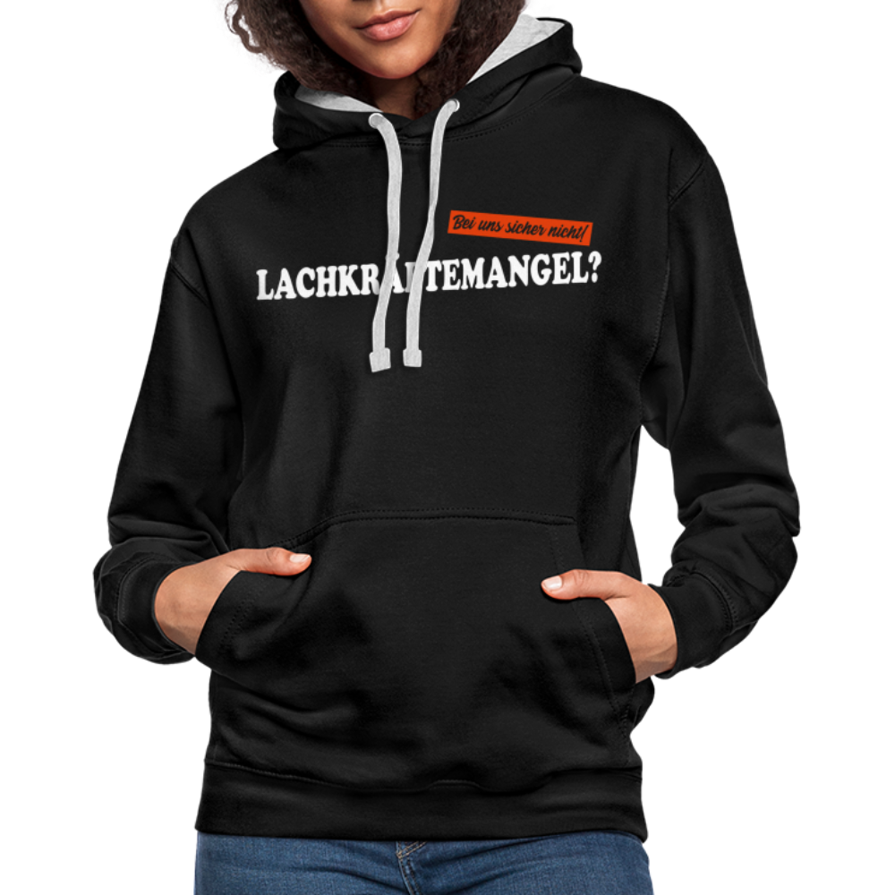 Lachkräftemangel bei uns sicher nicht lustiger Hoodie - black/heather grey