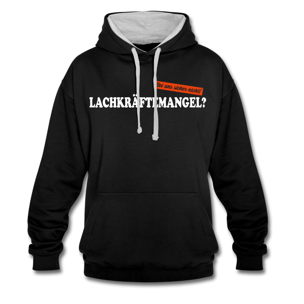 Lachkräftemangel bei uns sicher nicht lustiger Hoodie - black/heather grey