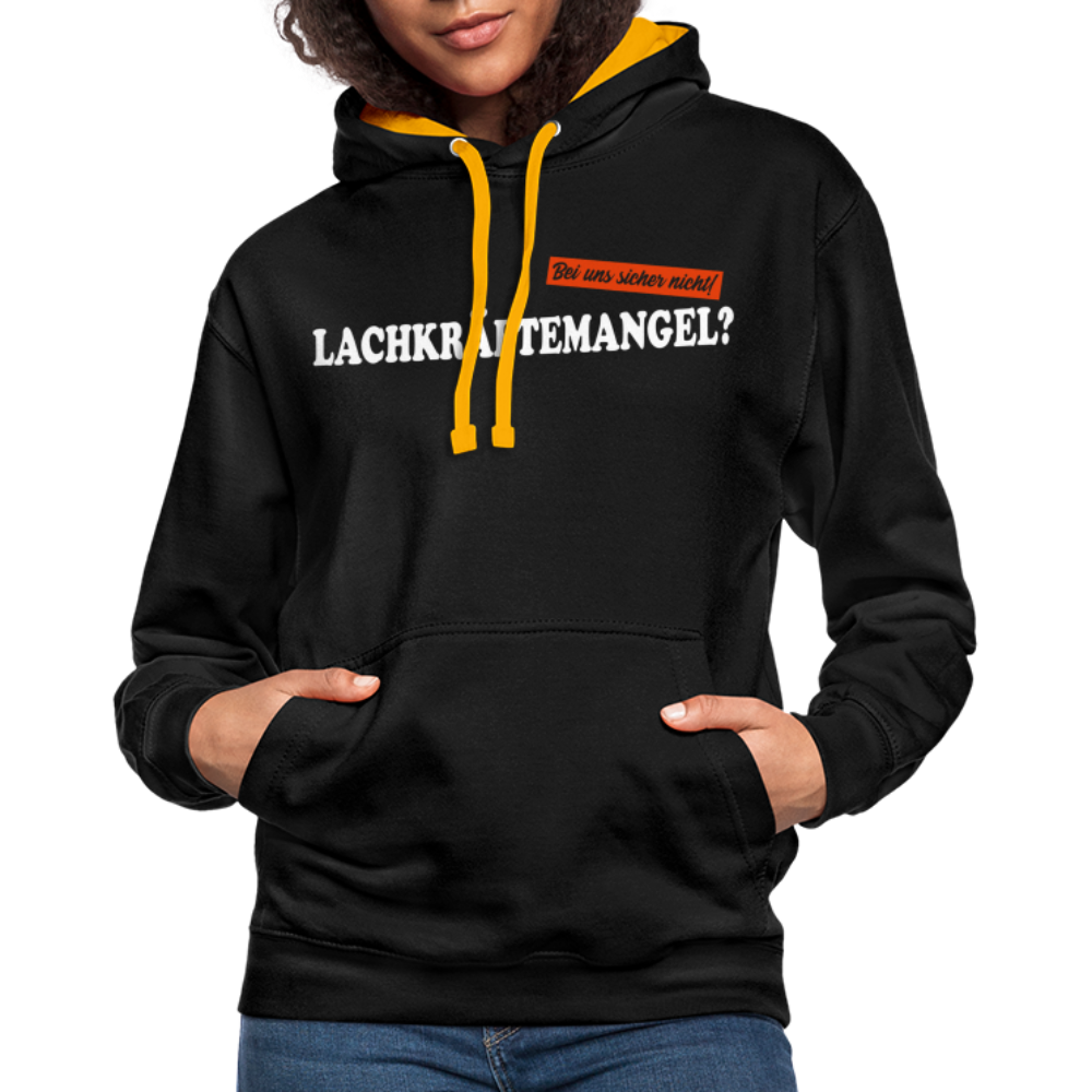 Lachkräftemangel bei uns sicher nicht lustiger Hoodie - black/gold