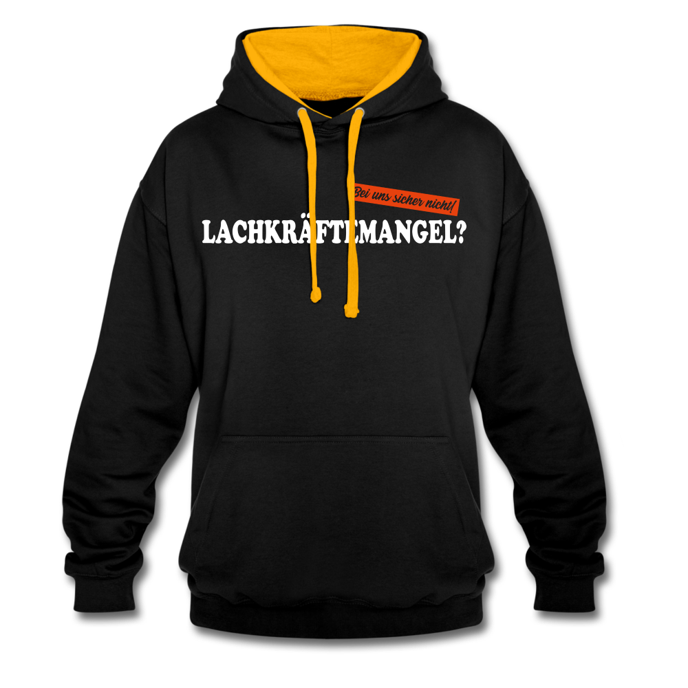 Lachkräftemangel bei uns sicher nicht lustiger Hoodie - black/gold