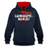 Lachkräftemangel bei uns sicher nicht lustiger Hoodie - navy/red