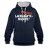 Lachkräftemangel bei uns sicher nicht lustiger Hoodie - navy/heather grey