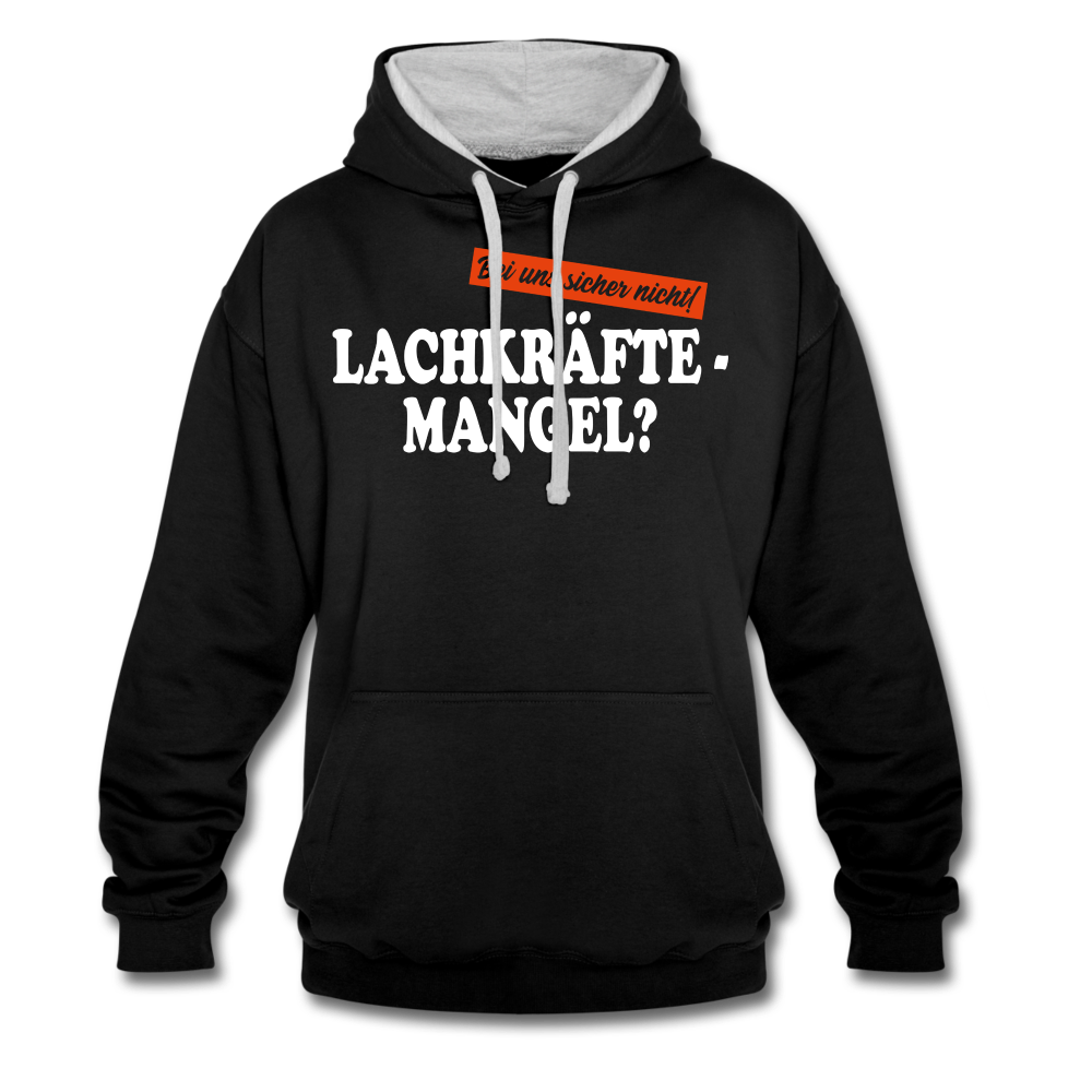 Lachkräftemangel bei uns sicher nicht lustiger Hoodie - black/heather grey