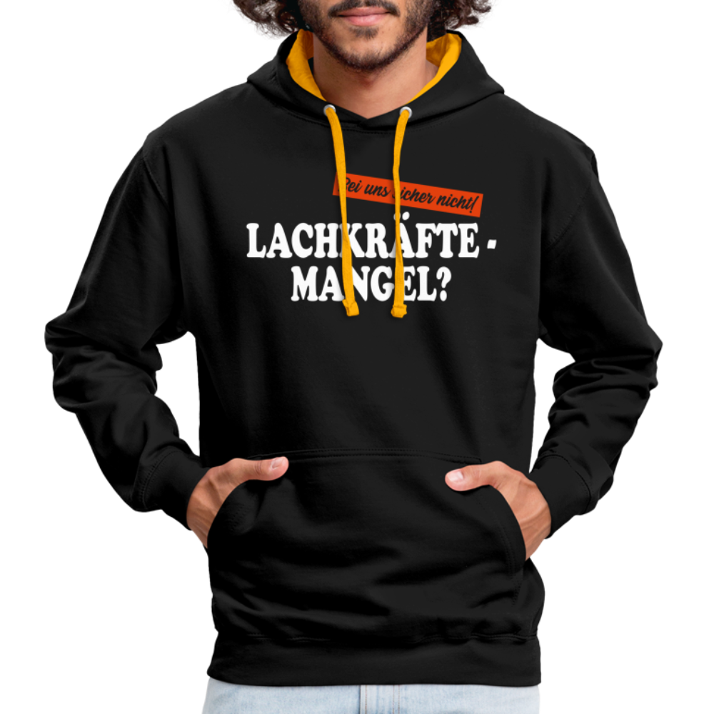 Lachkräftemangel bei uns sicher nicht lustiger Hoodie - black/gold