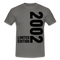 18. Geburtstag Geboren 2002 Limited Edition Retro Männer T-Shirt - graphite grey