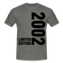 18. Geburtstag Geboren 2002 Limited Edition Retro Männer T-Shirt - graphite grey