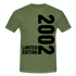 18. Geburtstag Geboren 2002 Limited Edition Retro Männer T-Shirt - military green