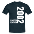 18. Geburtstag Geboren 2002 Limited Edition Retro T-Shirt - navy