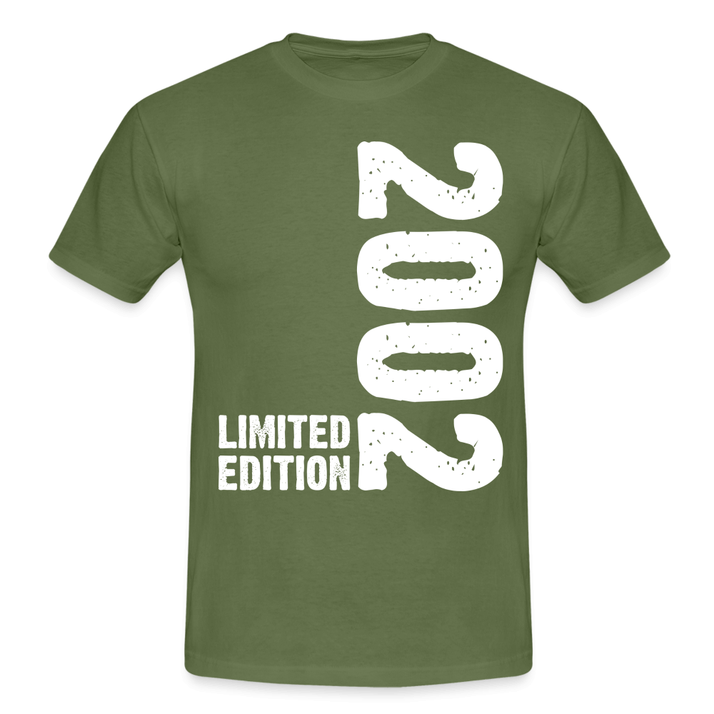 18. Geburtstag Geboren 2002 Limited Edition Retro T-Shirt - military green