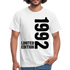 30. Geburtstag Geboren 1992 Limited Edition Retro Männer T-Shirt - white