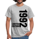 30. Geburtstag Geboren 1992 Limited Edition Retro Männer T-Shirt - heather grey
