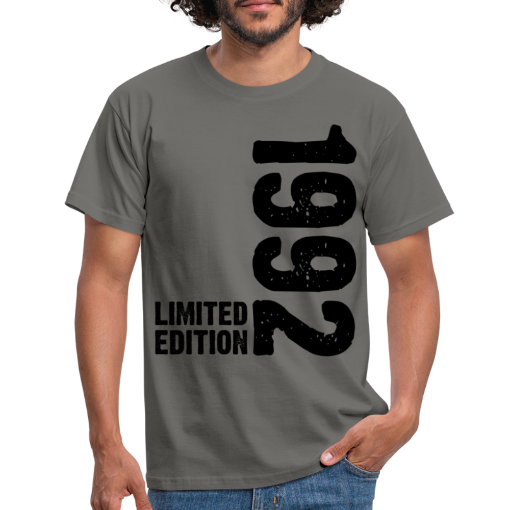 30. Geburtstag Geboren 1992 Limited Edition Retro Männer T-Shirt - graphite grey