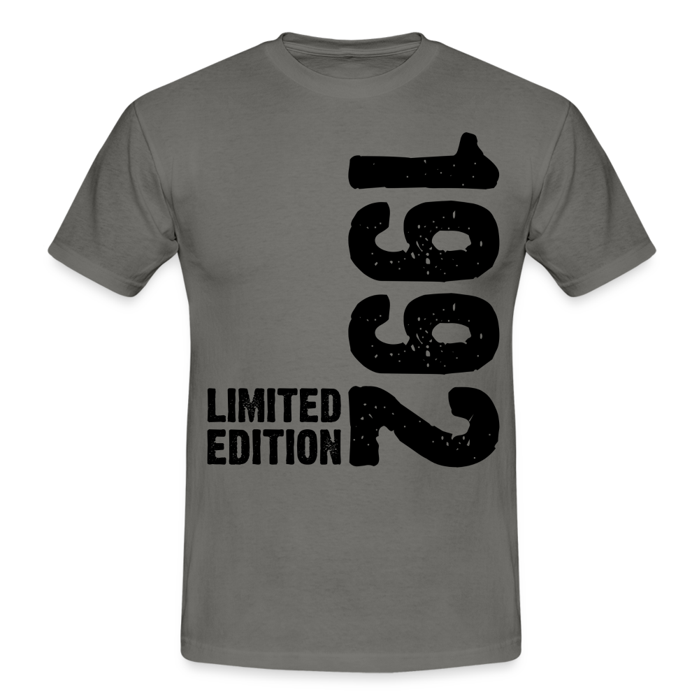 30. Geburtstag Geboren 1992 Limited Edition Retro Männer T-Shirt - graphite grey