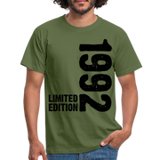 30. Geburtstag Geboren 1992 Limited Edition Retro Männer T-Shirt - military green