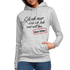 Glaub dass ich lieb und nett bin böser Fehler witziger Frauen Hoodie - light heather grey