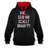 und ... Seid ihr Scholz drauf Kontrast-Hoodie - black/red