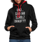 und ... Seid ihr Scholz drauf Kontrast-Hoodie - black/red