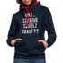 und ... Seid ihr Scholz drauf Kontrast-Hoodie - navy/red