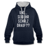 und ... Seid ihr Scholz drauf Kontrast-Hoodie - navy/heather grey