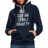 und ... Seid ihr Scholz drauf Kontrast-Hoodie - navy/heather grey