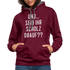 und ... Seid ihr Scholz drauf Kontrast-Hoodie - burgundy/charcoal