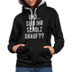 und ... Seid ihr Scholz drauf Kontrast-Hoodie - black/heather grey