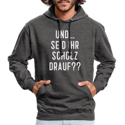 und ... Seid ihr Scholz drauf Kontrast-Hoodie - charcoal/black