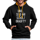 und ... Seid ihr Scholz drauf Kontrast-Hoodie - black/gold