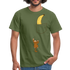 Lustiger Affe Klettert am Shirt hoch Lustiges T-Shirt - military green