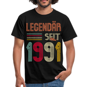 Geburtstags Shirt Im Mai 1991 Geboren Legendär seit 1991 Geschenk T-Shirt - Schwarz