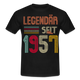 Geburtstags Shirt Im Mai 1957 Geboren Legendär seit 1957 Geschenk T-Shirt - Schwarz