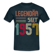 Geburtstags Shirt Im Mai 1957 Geboren Legendär seit 1957 Geschenk T-Shirt - Navy