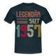 Geburtstags Shirt Im Mai 1957 Geboren Legendär seit 1957 Geschenk T-Shirt - Navy