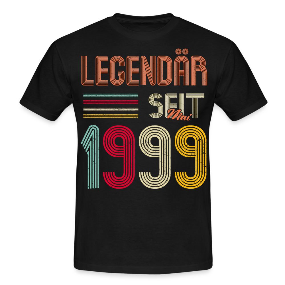 Geburtstags Shirt Im Mai 1999 Geboren Legendär seit 1999 Geschenk T-Shirt - Schwarz