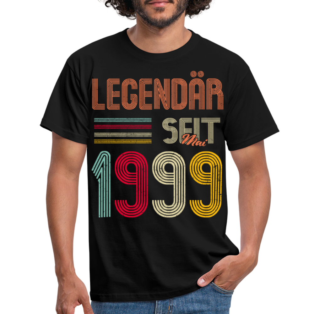 Geburtstags Shirt Im Mai 1999 Geboren Legendär seit 1999 Geschenk T-Shirt - Schwarz