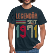 Geburtstags Shirt Im Mai 1971 Geboren Legendär seit 1971 Geschenk T-Shirt - Navy
