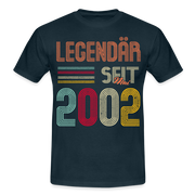 Geburtstags Shirt Im Mai 2002 Geboren Legendär seit 2002 Geschenk T-Shirt - Navy